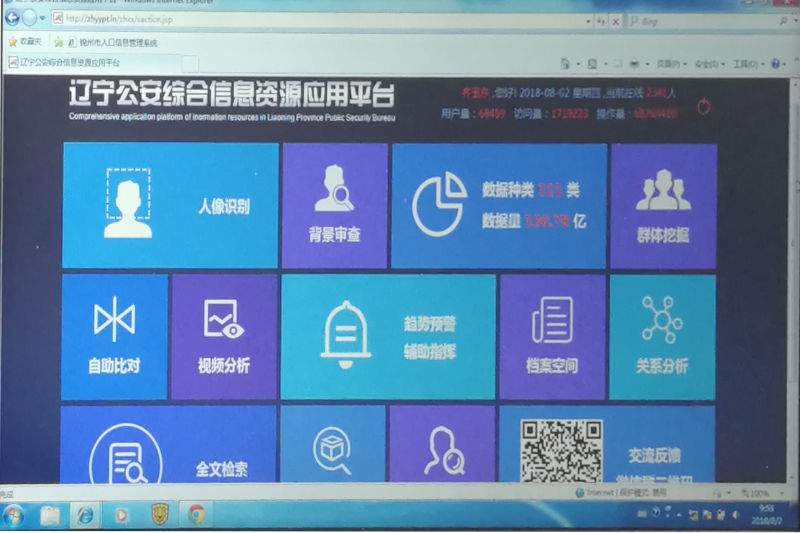 遼寧公安綜合信息資源應用平臺