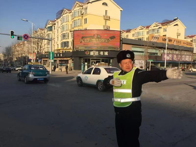 正在執勤的孫哲