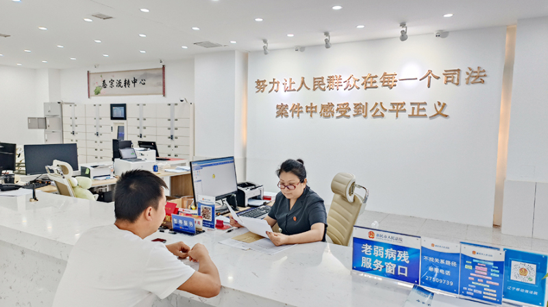 鄉村振興專業化審判接待窗口正接待當事人